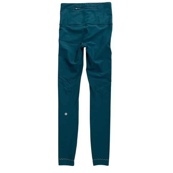 Lululemon Zoned In Tight 27" Green Jasper Leggings Size 4 Running Full Length - Picture 2 of 8